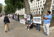 IVBMP Organizes Peaceful Protest in London on International Day in Support of Victims of Torture